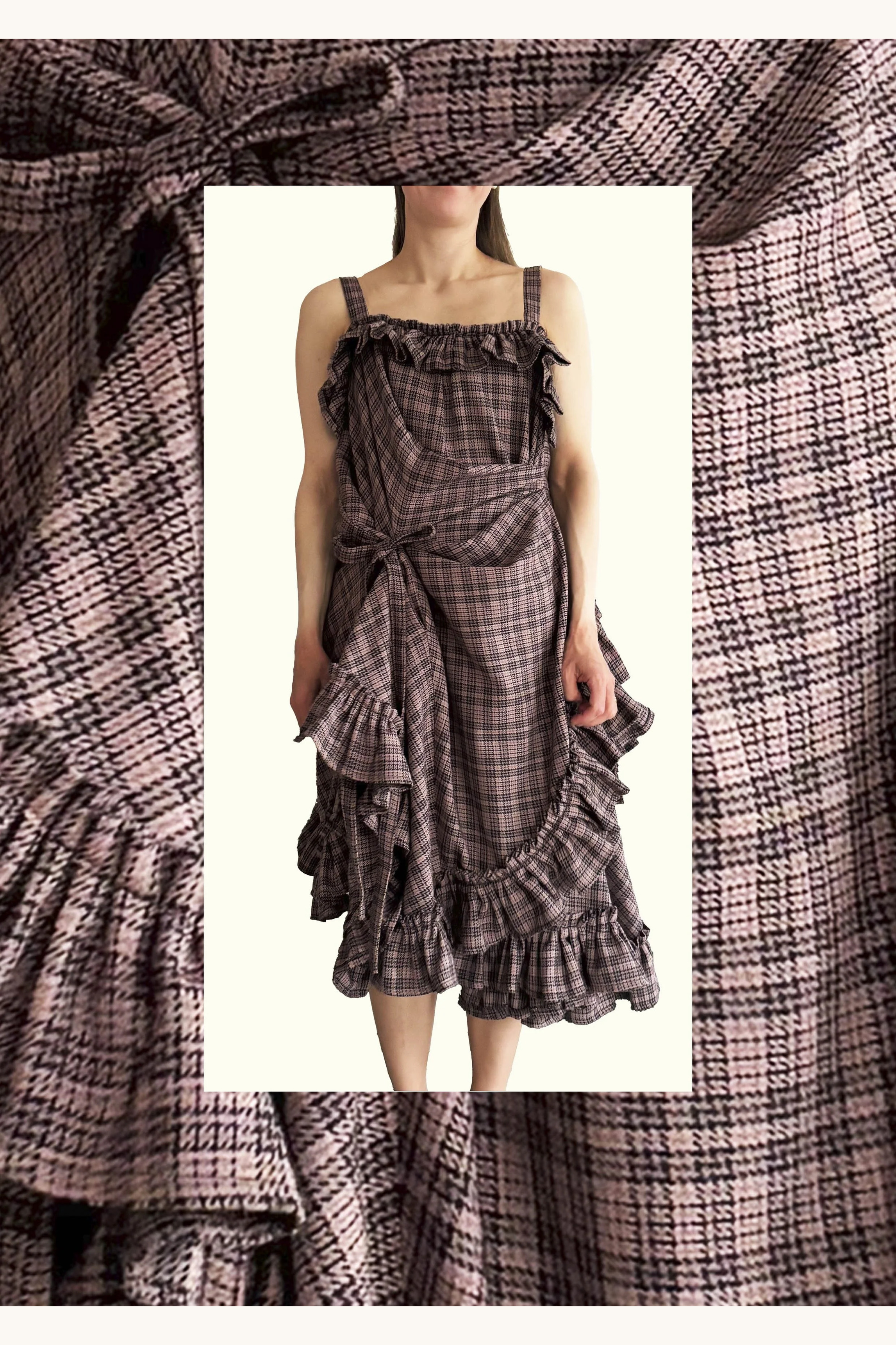 Asymmetric Draped Dress
