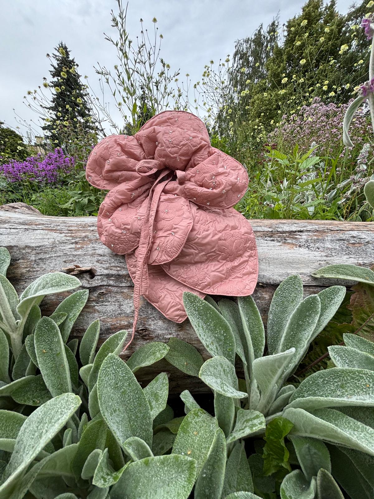 Cloqué Jacquard Flower Bag