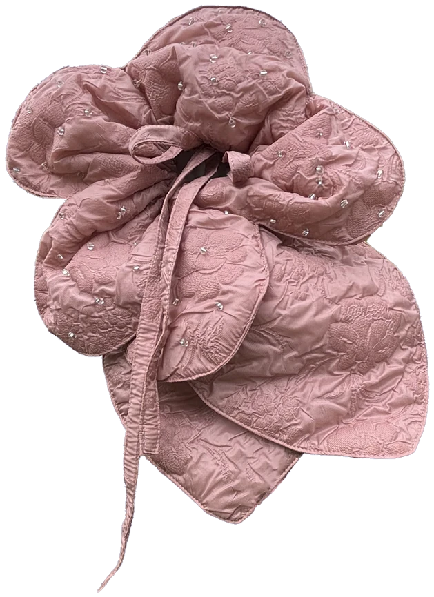 Cloqué Jacquard Flower Bag